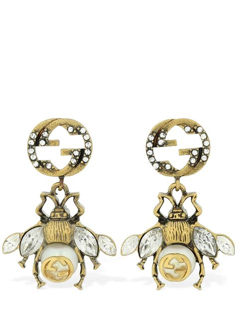 gucci bumble bee necklace|Gucci bumble bee earrings.